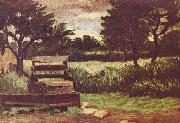 Paul Cezanne Landschaft mit Brunnen oil painting reproduction